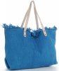GEANȚĂ DIN PIELE shopper bag Vittoria Gotti denim V5902